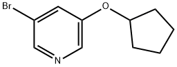 3-ブロモ-2-シクロペンチルオキシピリジン, 97+% 化学構造式