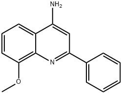 4-Amino-8-methoxy-2-phenylquinoline Struktur