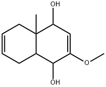 1,4-Naphthalenediol, 1,4,4a,5,8,8a-hexahydro-2-methoxy-4a-methyl- (9CI),422567-16-6,结构式