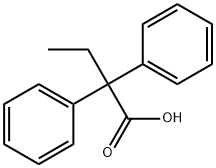2,2-diphenylbutyric acid  Struktur