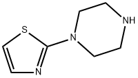 1-(2-チアゾリル)ピペラジン 化学構造式