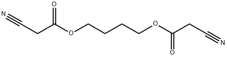 1,4-butanediyl bis(cyanoacetate) Structure