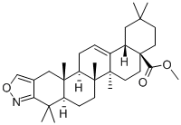 OLEAN-12-ENO[3,2-C]ISOXAZOL-28-OIC ACID METHYL ESTER 化学構造式