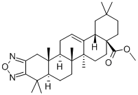 OLEAN-12-ENO[2,3-C][1,2,5]OXADIAZOL-28-OIC ACID METHYL ESTER 化学構造式