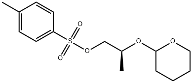 (2S)-2-((四氢-2H-吡喃-2-基)氧基)丙基4-甲基苯磺酸盐 结构式