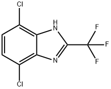 4,7-Dichloro-2-(trifluoromethyl)-1H-benzimidazole Structure