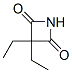 3,3-Diethyl-2,4-azetidinedione 结构式
