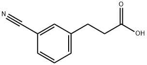 3-CYANO-BENZENEPROPANOIC ACID Struktur