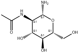 2-乙酰氨基-2-脱氧-Beta-D-葡萄糖胺,4229-38-3,结构式