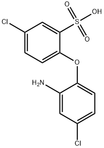 2-AMINO-4,4'-DICHLORO DIPHENYL ETHER-2'-SULFONIC ACID Struktur