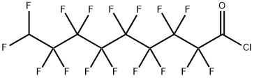 2,2,3,3,4,4,5,5,6,6,7,7,8,8,9,9-ヘキサデカフルオロノナン酸クロリド 化学構造式