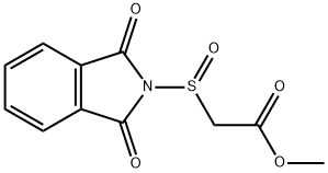 (1,3-Dihydro-1,3-dioxo-2H-isoindol-2-yl)sulfinylacetic acid methyl ester 结构式