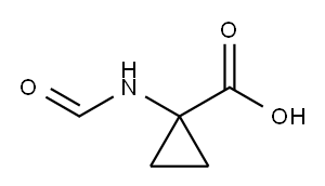 Cyclopropanecarboxylic acid, 1-(formylamino)- (9CI) Structure