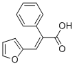 (2E)-3-(2-フリル)-2-フェニルアクリル酸 化学構造式