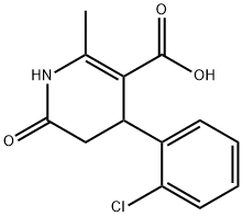 4-(2-Chlorophenyl)-1,4,5,6-tetrahydro-2-methyl-6-oxo-3pyridinecarboxylic acid Structure