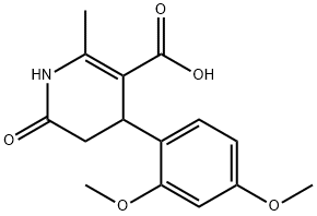 4-(2,4-Dimethoxyphenyl)-1,4,5,6-tetrahydro-2-methyl-6-oxo-3-pyridinecarboxylic a Structure