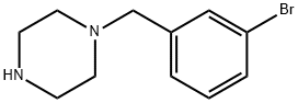 1-(3-ブロモベンジル)ピペラジン 化学構造式