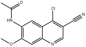 AcetaMide, N-(4-chloro-3-cyano-7-Methoxy-6-quinolinyl)- 结构式