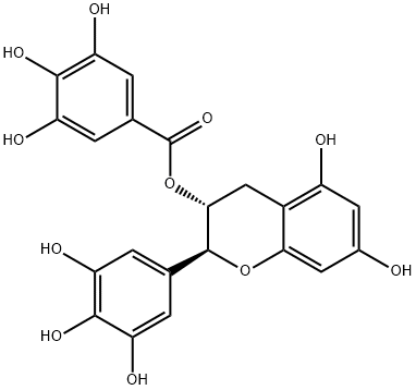 (-)-Gallocatechin gallate Structure