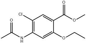 4-ACETAMINO-5-CHLORO-2-ETHOXY METHYL BENZOATE Struktur
