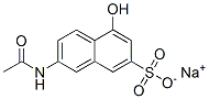 4-ヒドロキシ-7-(アセチルアミノ)-2-ナフタレンスルホン酸ナトリウム 化学構造式