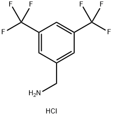 3,5-BIS(TRIFLUOROMETHYL)BENZYLAMINE 化学構造式