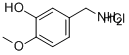 3-HYDROXY-4-METHOXYBENZYLAMINE HYDROCHLORIDE Struktur