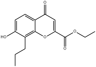 ethyl 7-hydroxy-4-oxo-8-propyl-4H-chromene-2-carboxylate 结构式