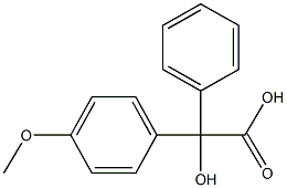 2-hydroxy-2-(4-methoxyphenyl)-2-phenyl-acetic acid Struktur
