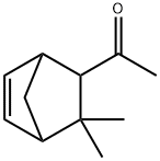 1-[3,3-ジメチルビシクロ[2.2.1]ヘプタ-5-エン-2-イル]エタノン 化学構造式