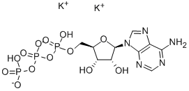 アデノシン-5'-三りん酸二カリウム塩 化学構造式