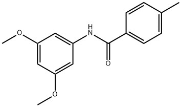 N-(3,5-ジメトキシフェニル)-4-メチルベンズアミド 化学構造式