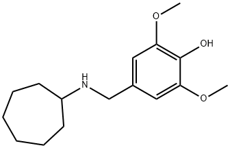 4-[(cycloheptylamino)methyl]-2,6-dimethoxyphenol Struktur