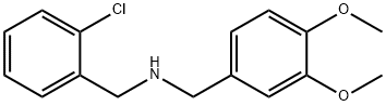 (2-クロロベンジル)(3,4-ジメトキシベンジル)アミン HYDROBROMIDE 化学構造式