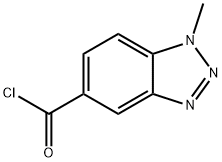 1-メチル-1H-ベンゾトリアゾール-5-カルボニルクロリド 化学構造式