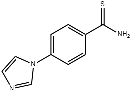 4-(1H-イミダゾール-1-イル)ベンゼンカルボチオアミド 化学構造式