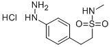 4-肼基-N-甲基苯基乙烷磺酰胺盐酸盐, 42381-27-1, 结构式