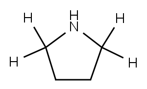 ピロリジン‐2,2,5,5‐D4 化学構造式
