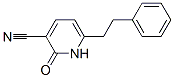 1,2-ジヒドロ-2-オキソ-6-フェネチルピリジン-3-カルボニトリル 化学構造式
