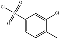 3-CHLORO-4-METHYLBENZENESULFONYL CHLORIDE Struktur