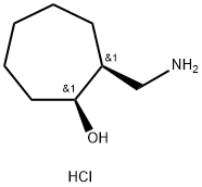 顺式-氨甲基环庚醇盐酸盐 结构式