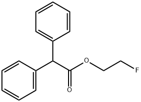 Diphenylacetic acid 2-fluoroethyl ester Structure