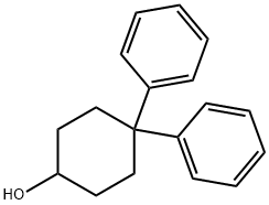 4,4-ジフェニルシクロヘキサノール 化学構造式