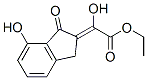 2-Hydroxy-2-(2,3-dihydro-7-hydroxy-1-oxo-1H-inden-2-ylidene)acetic acid ethyl ester Structure