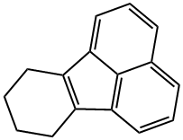 1,2,3,4-テトラヒドロフルオランテン 化学構造式