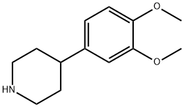 4-(3,4-DIMETHOXYPHENYL)PIPERIDINE 化学構造式