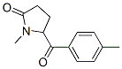1-メチル-5-(4-メチルベンゾイル)-2-ピロリジノン 化学構造式