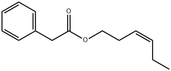 フェニル酢酸 cis-3-ヘキセン-1-イル 化学構造式