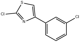 2-氯-4-(3-氯苯基)噻唑, 42444-98-4, 结构式