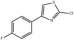 2-CHLORO-4-(4-FLUOROPHENYL)-1,3-THIAZOLE Struktur